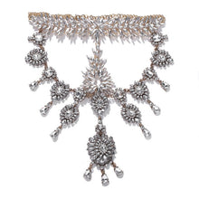 Big Statement Necklace Rhinestone Indian Bridal Jewelry