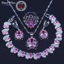 Pink Crystal silver