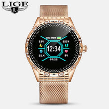 LIGE New Fashion smart watch women men Sport waterproof clock Heart rate sleep monitor For iPhone Call reminder woman smartwatch