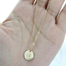2020 Fashion 26 Letters Pendant Necklace For Woman Cute Gold Color Sequins Alloy Round Necklace Wedding Jewelry