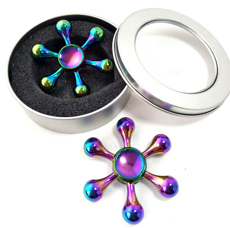Colorful Fidget Hand Spinner ADHD Autism Reduce Stress Focused Attention Toys  great gift