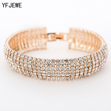 Luxury Crystal Bracelets For Women Gold and Silver Plated